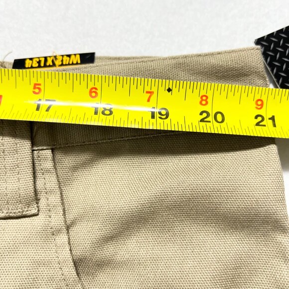 Caterpillar Men's Stretch Canvas Utility Pants 42x34 Khaki Durable Workwear NWT - Picture 9 of 12